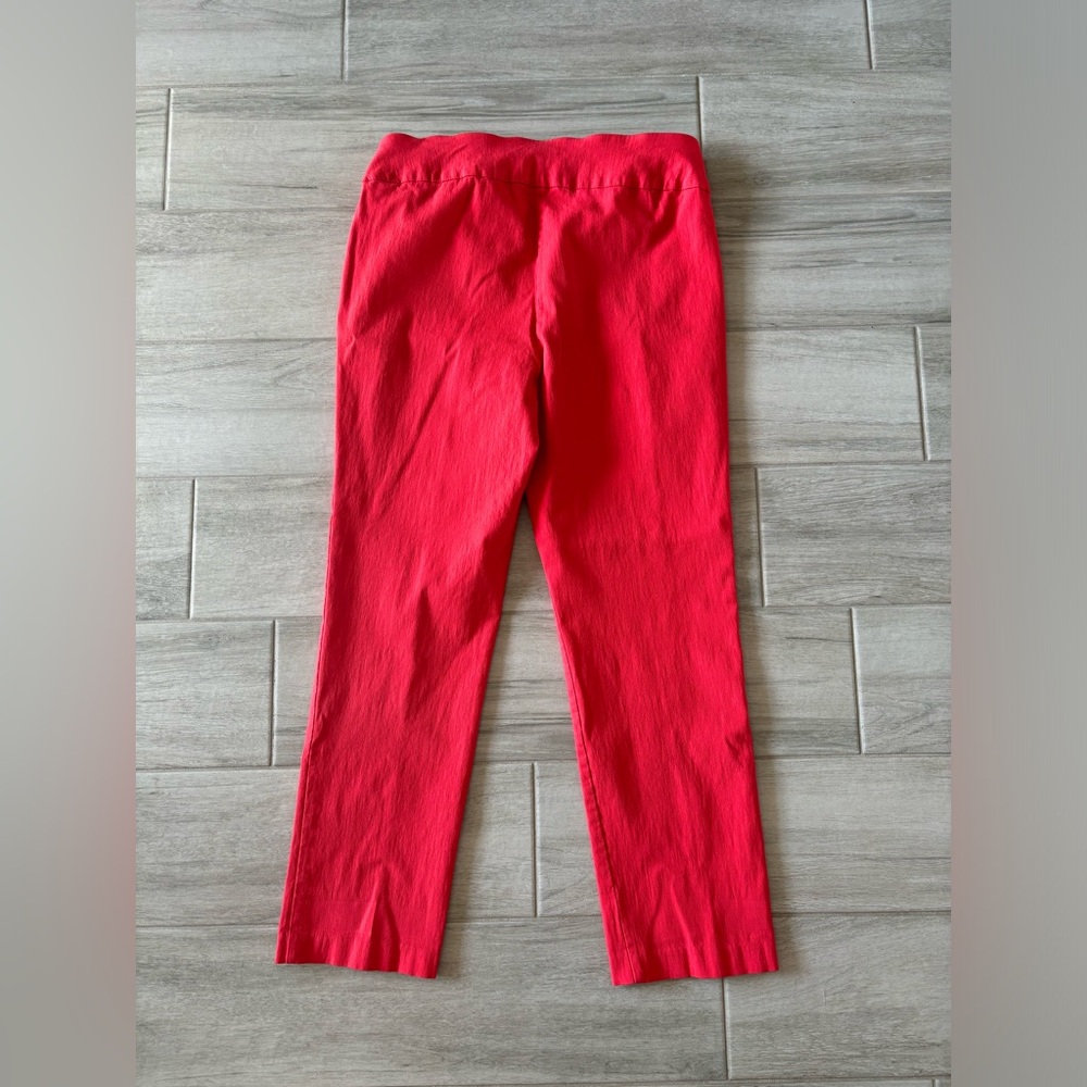 Attyre New York Red-Orange 3/4 Length Capri Pants - Picture 2 of 3
